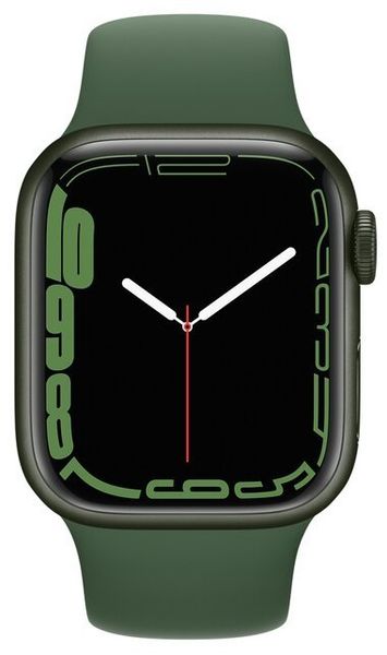 Умные часы Apple Watch Series 7 41mm Aluminium with Sport Band, зеленый клевер (MKN03)