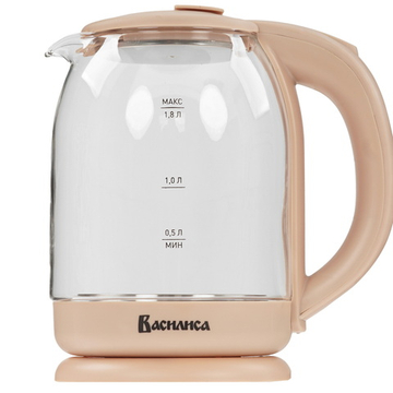 Чайник Василиса BA-1035 стекло (бежевый)