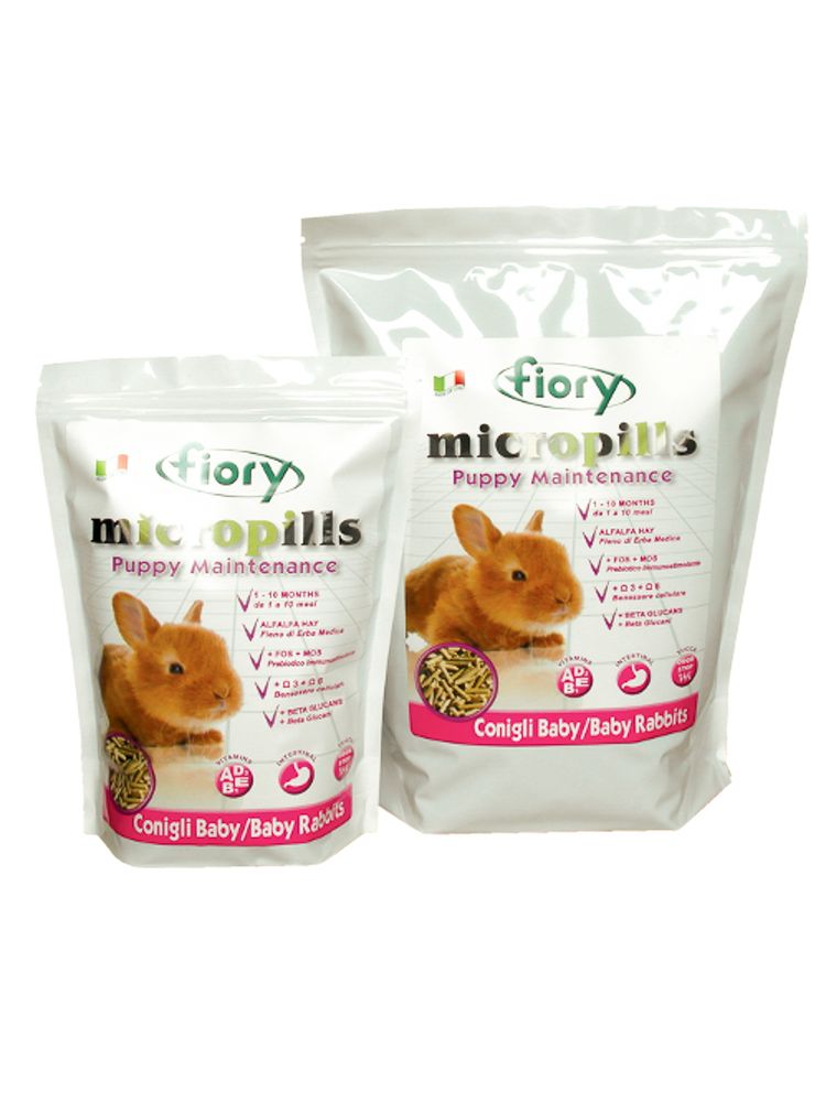 FIORY корм для крольчат 1-10 мес Micropills Baby Rabbits 850 г