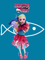 Кукла Monster High HXH75 — Lagoona Blue с питомцем Neptuna