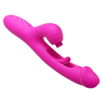 Розовый вибратор-кролик 26,5см с воздушно-волновой стимуляцией Amovibe G Spot Ultra Flapping Rabbit Vibrator Pink