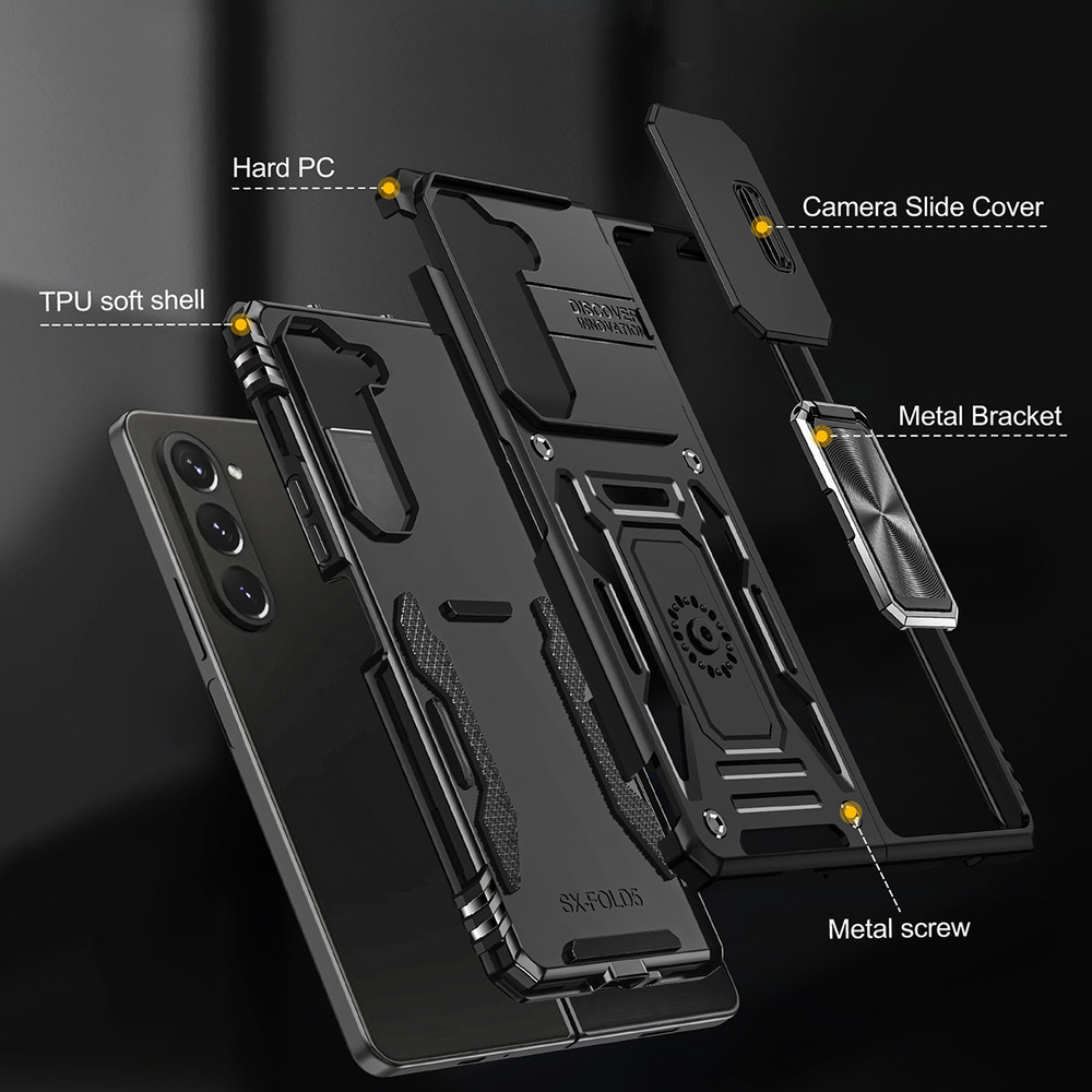 Чехол Safe Case с кольцом и защитой камеры для Samsung Galaxy Z Fold 6