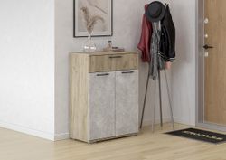 Комод "Бостон" КМ-800 (дуб крафт серый/ бетонный камень), Интерьер Центр, г. Пенза