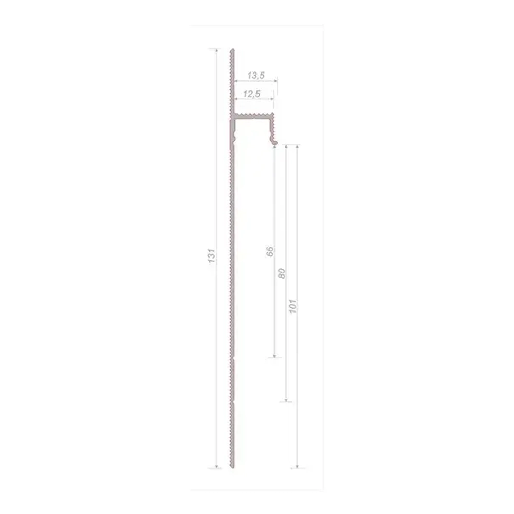 Скрытый плинтус Invisible I100+PL100 анодированный черный