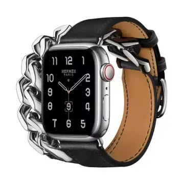 Apple Watch Hermès 41mm Silver Stainless Steel Case with Gourmette Metal Double Tour