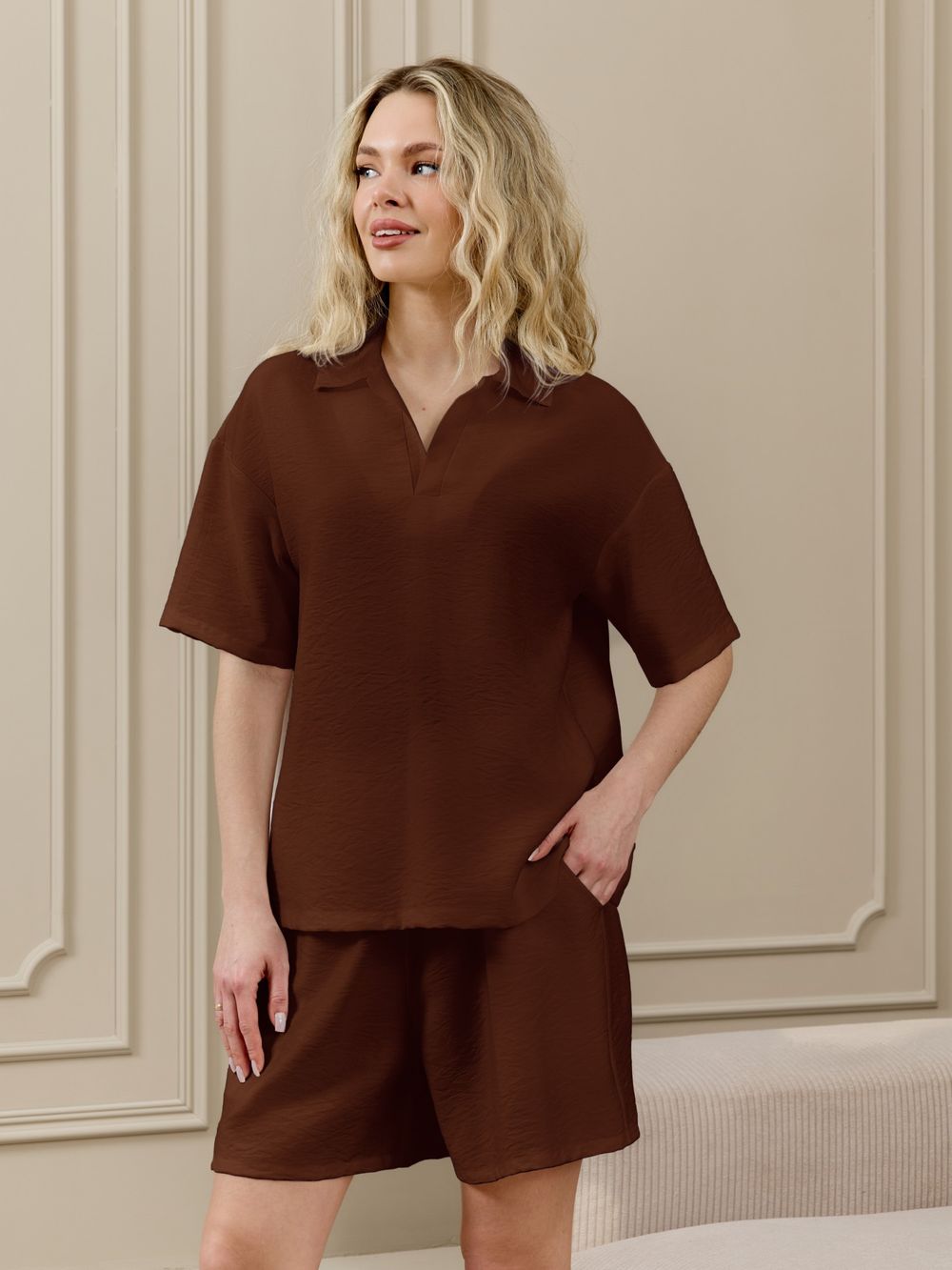 Шорты женские Ясмина-5 Виотекс КОРИЧНЕВЫЙ