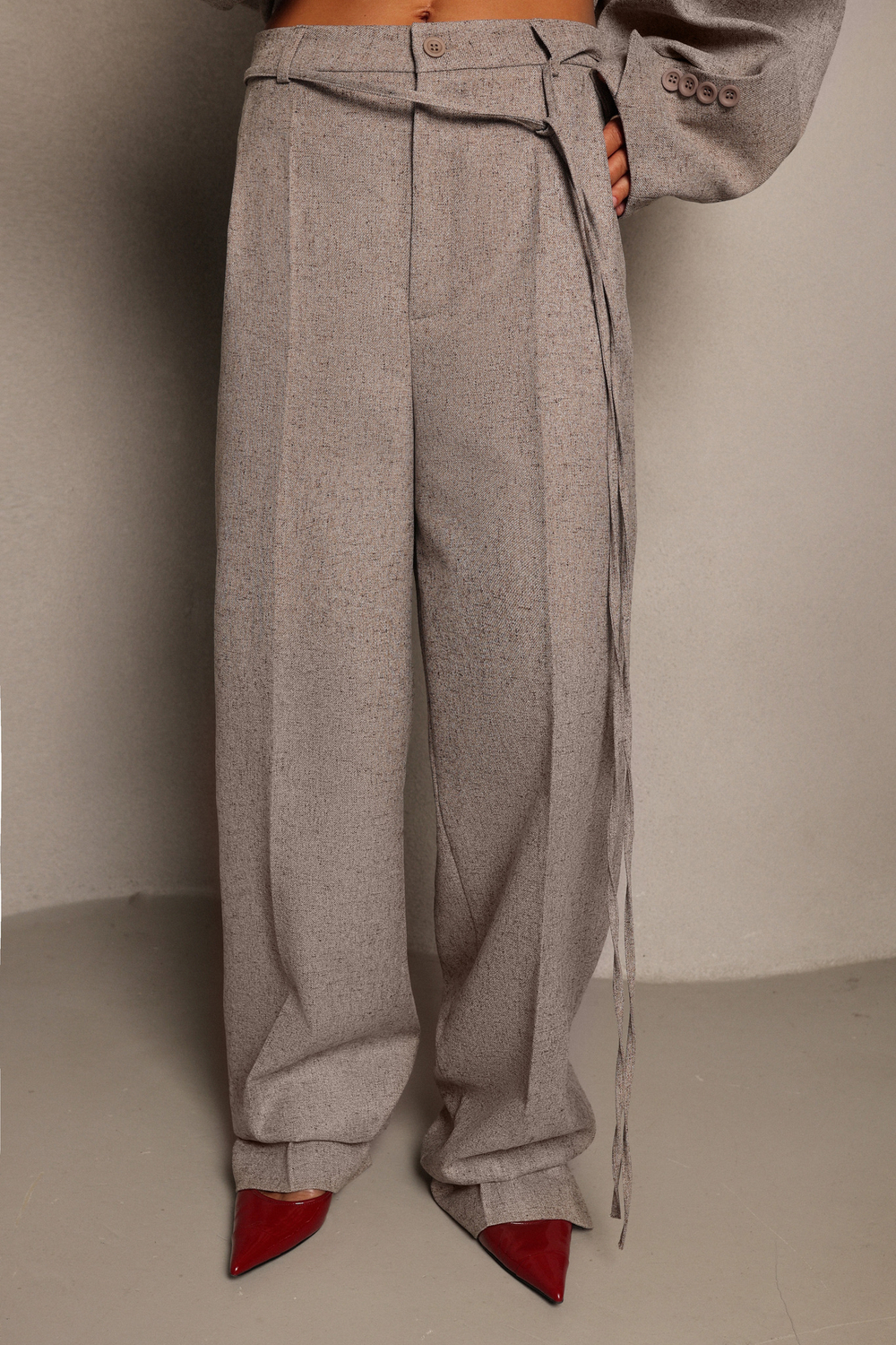 Брюки широкого кроя