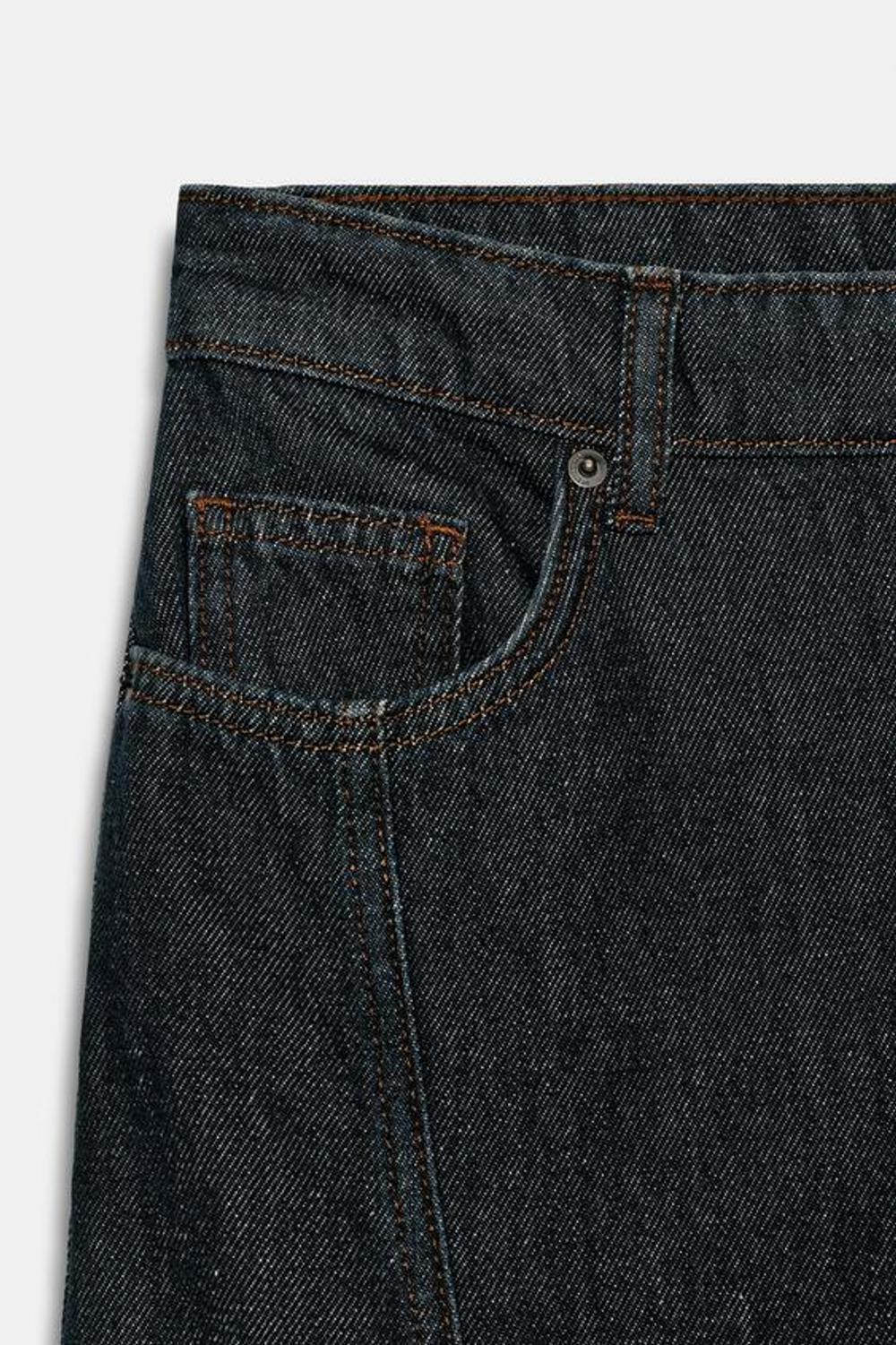 ZARA ДЖИНСЫ WIDE LEG СО СРЕДНЕЙ ПОСАДКОЙ — ZW COLLECTION, СИНИЙ