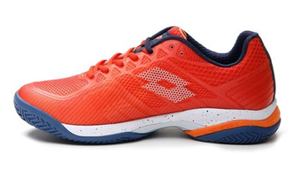 Мужские кроссовки теннисные Lotto Mirage 300 III Clay - nectarine/all white