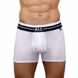 Мужские трусы боксеры белые ALL ABOUT LOVE