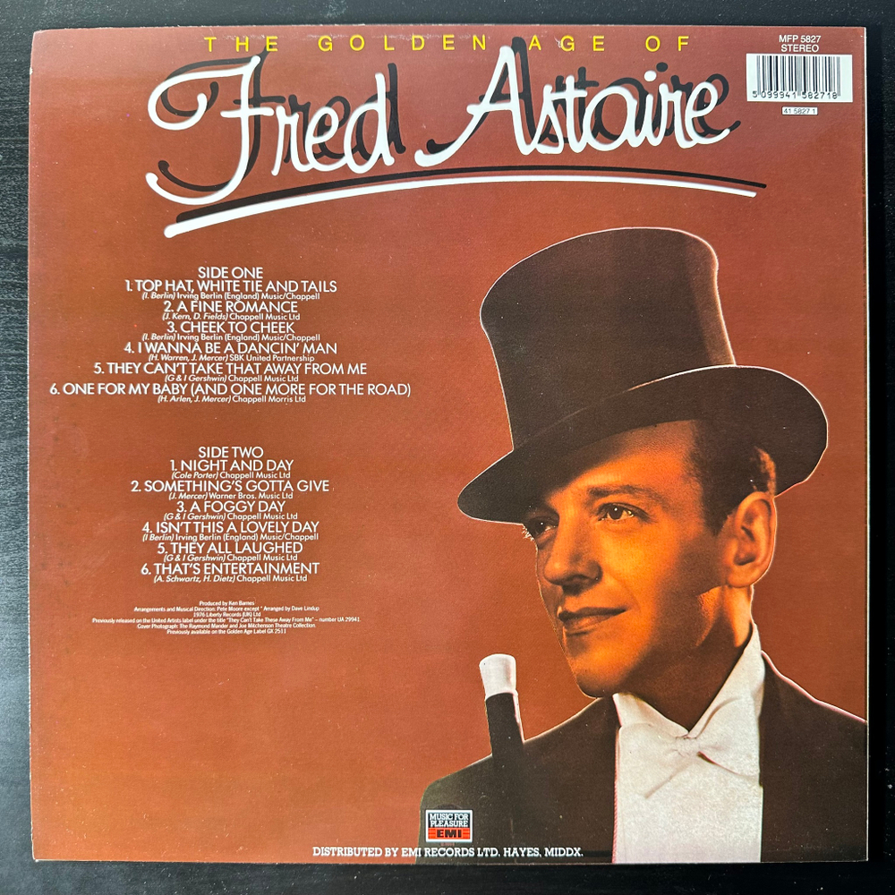 Fred Astaire ‎– The Golden Age Of Fred Astaire (Англия 1988г.)