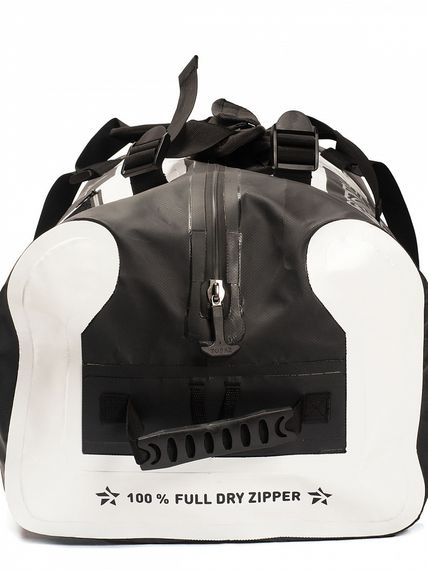 Гермо-Сумка-Рюкзак Sargan Прогрессор-110 герметичная молния 100%, вкладыш 110 л черный/белый