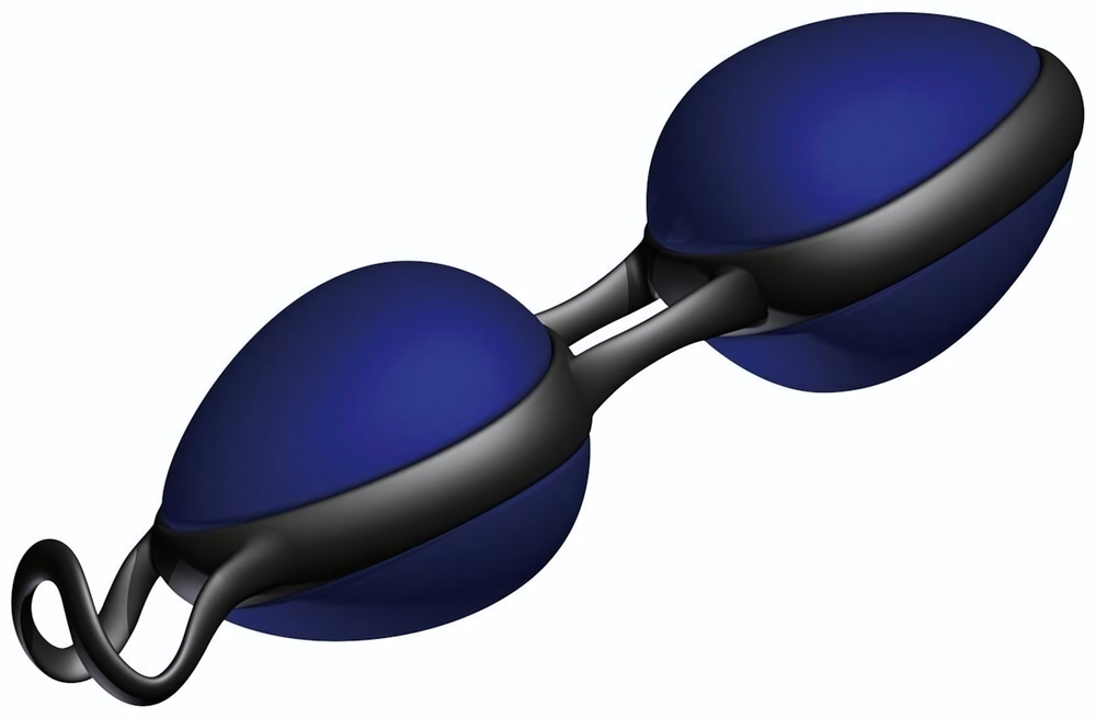 Синие вагинальные шарики Joyballs Secret (Цвет: синий)