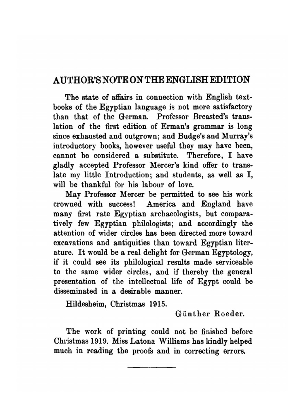 Short Egyptian Grammar | Günther Roeder