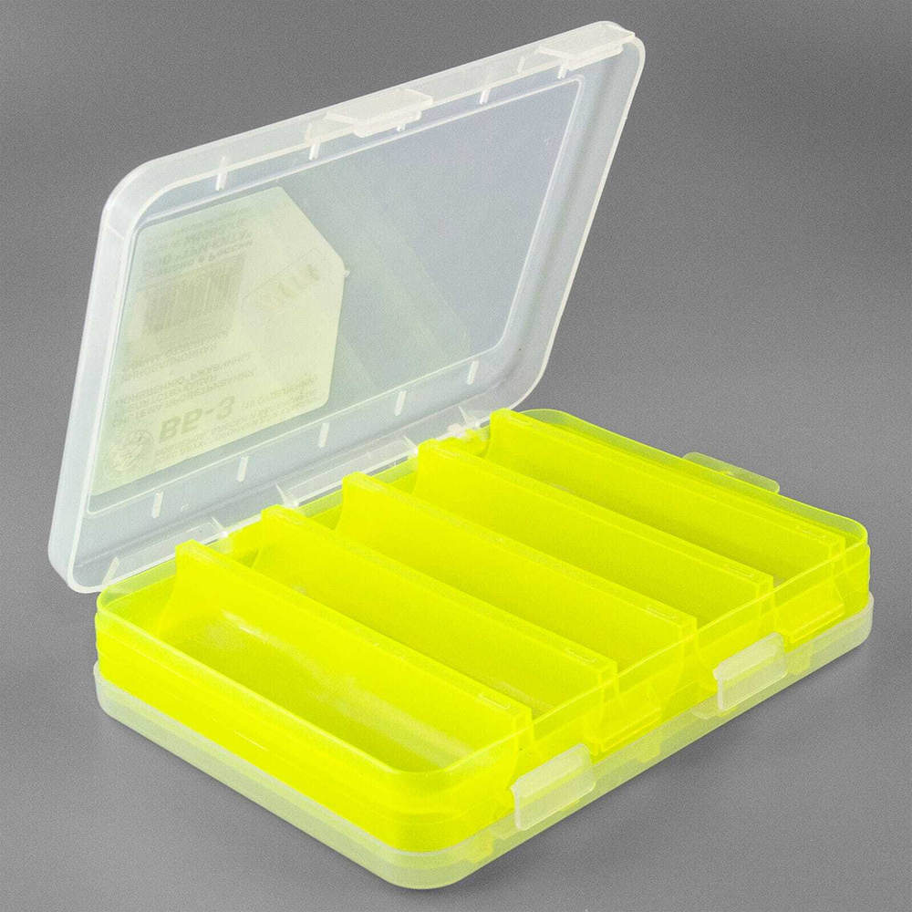 Коробка для воблеров и балансиров двухсторонняя Три Кита ВБ-3, 5+5 отделений (200*160*45мм)