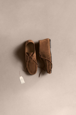 ZARA КОЖАНЫЕ БОТИНКИ - LIMITED EDITION, КОРИЧНЕВЫЙ