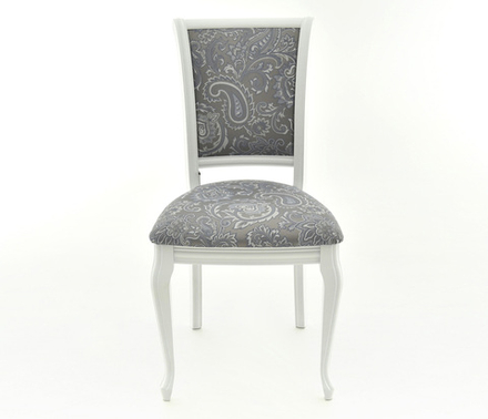 Стул Аврора Кабриоль, Белый с патиной серебро