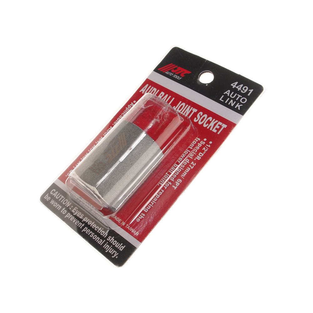 JTC-4491 - Приспособление для снятия шаровой опоры (AUDI) JTC - 
Размер: 1/2" Dr. 27 мм., 6 граней.
Специально используется для снятия шаровой опоры автомобилей Audi.
Применение: А4, А5, А6, А7, Q5.