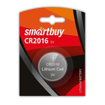 Элемент питания Smartbuy CR2016 BL/1 (комплект 5 шт)
