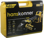 Угловая шлифмашина аккумуляторная HANSKONNER HAG18125BL