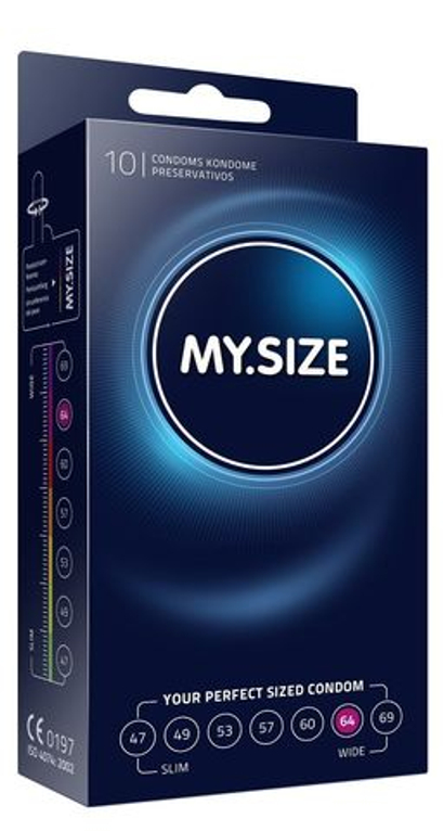 Презервативы MY.SIZE 64 – комфортная посадка, 10 шт.