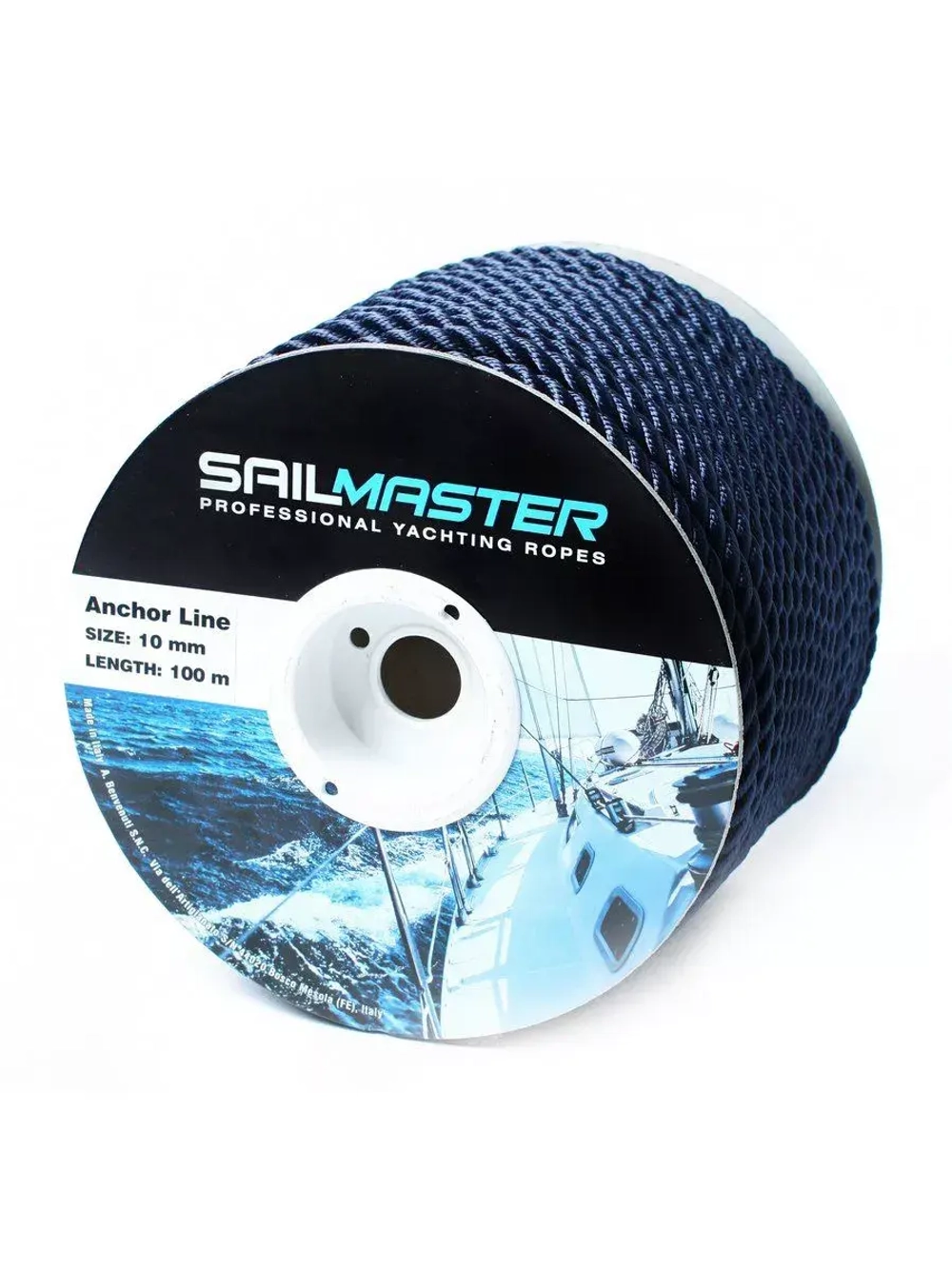 Шнур для яхт якорный Anchor line 10,0 мм, 100 м, еврокатушка