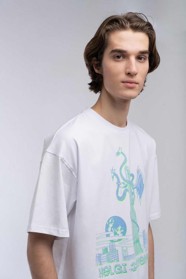Футболка HELGI INGVARR Змей Белая - фото 3