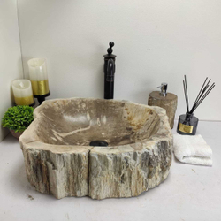 Раковина из окаменелого дерева Fossil Basin  49x44x15 см OD-00421