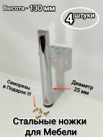 Мебельные ножки металлические под диван кресло тумбу шкаф