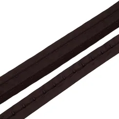 Крючки на ленте двухрядные шоколад