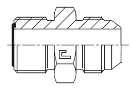 Наружная резьба, переход на SAE J514