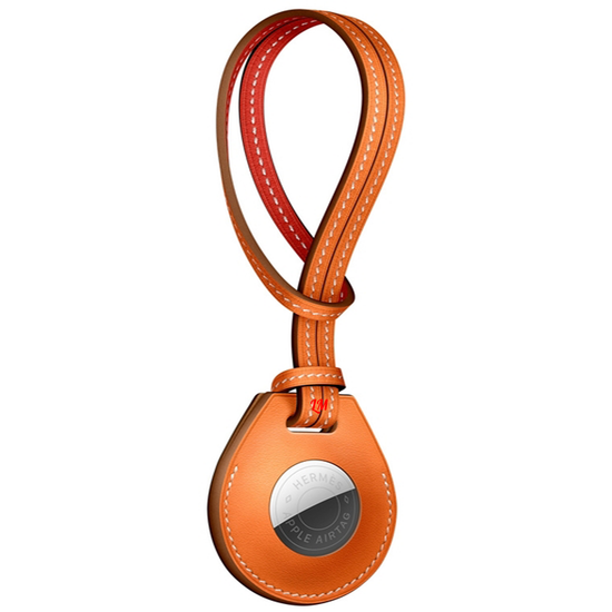 Умный брелок Apple AirTag Hermes подвеска для сумки Оранжевый