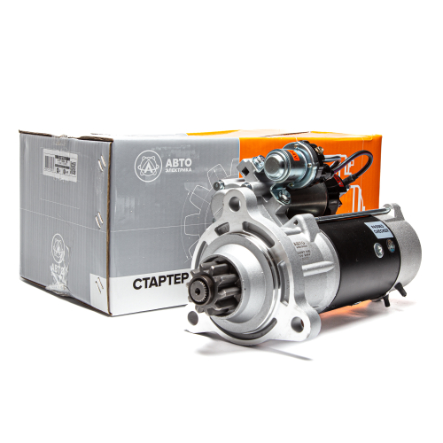 11010097 AE Стартер редукторный, КамАЗ, УРАЛ, ЛИАЗ, ЛАЗ, дв. КамАЗ ЕВРО-2/3/4/5, 24 В, 8.1 кВт, 10 з