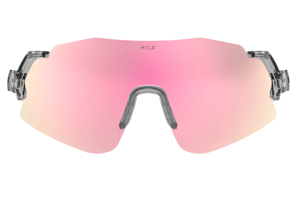 Спортивные очки HILX Savage 2.0 Shiny Crystal Grey Pink / Pink Lens