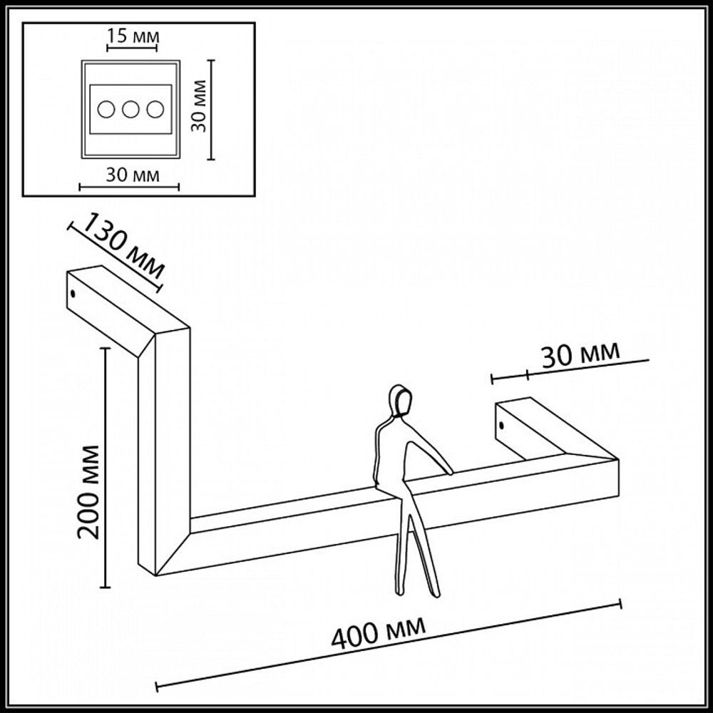 Накладной светильник Odeon Light Grafic 7153/10WL
