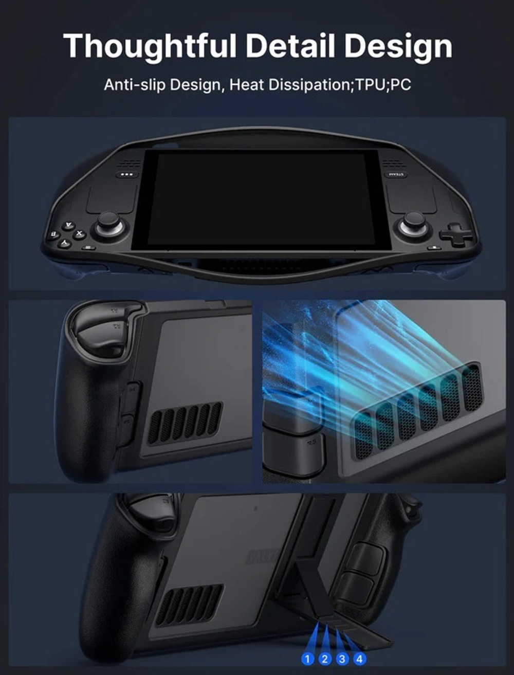 Защитный чехол JSAUX PC0105 для Steam Deck LCD и OLED