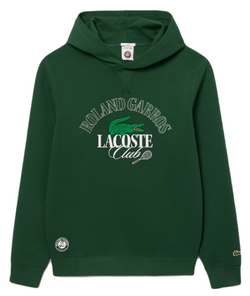 Мужская теннисная кофта Lacoste Sportsuit Roland Garros Edition Sport Sweatshirt - pine green