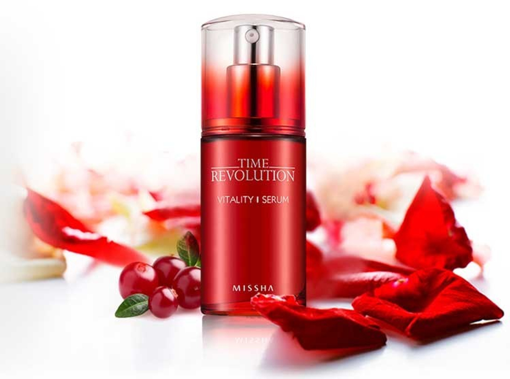 Missha Time Revolution Red Algae Revitalizing Serum интенсивная лифтинговая сыворотка для лица