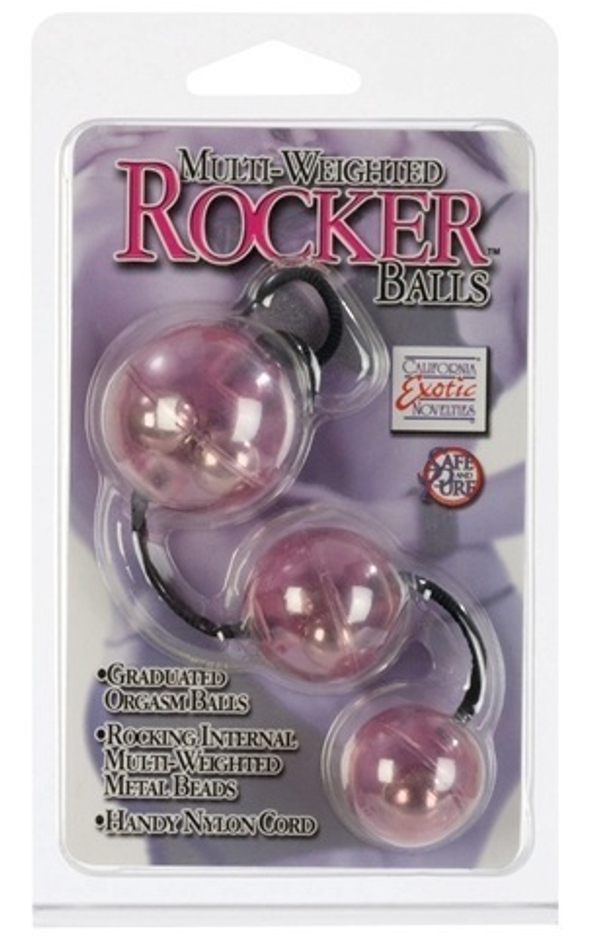 Три вагинальных шарика розовых ROCKER BALLS