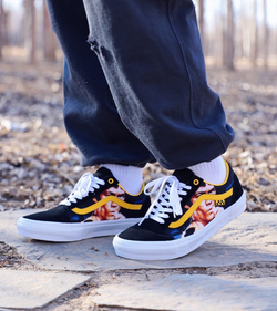 Кеды Vans x Bruce Lee Old Skool Black Yellow VN0A5FCBY23