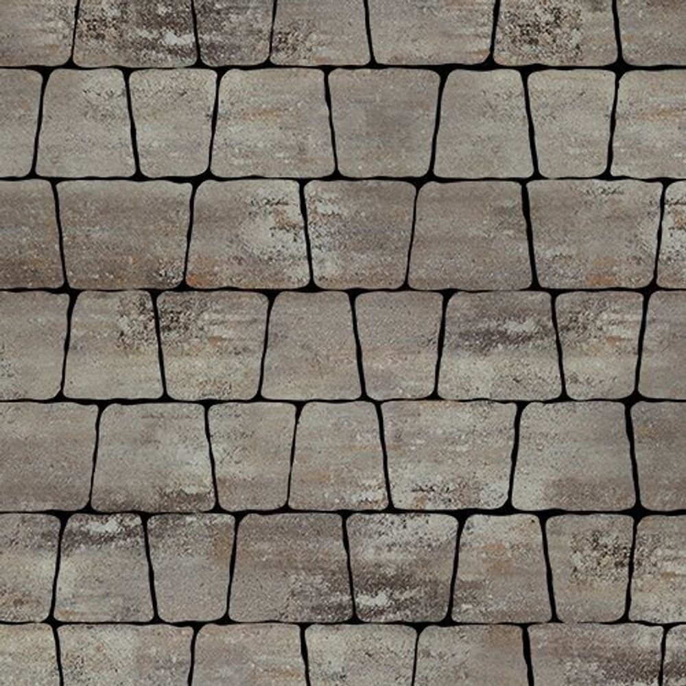 Тротуарная плитка Аттика, 60 мм, colormix Берилл, гладкая