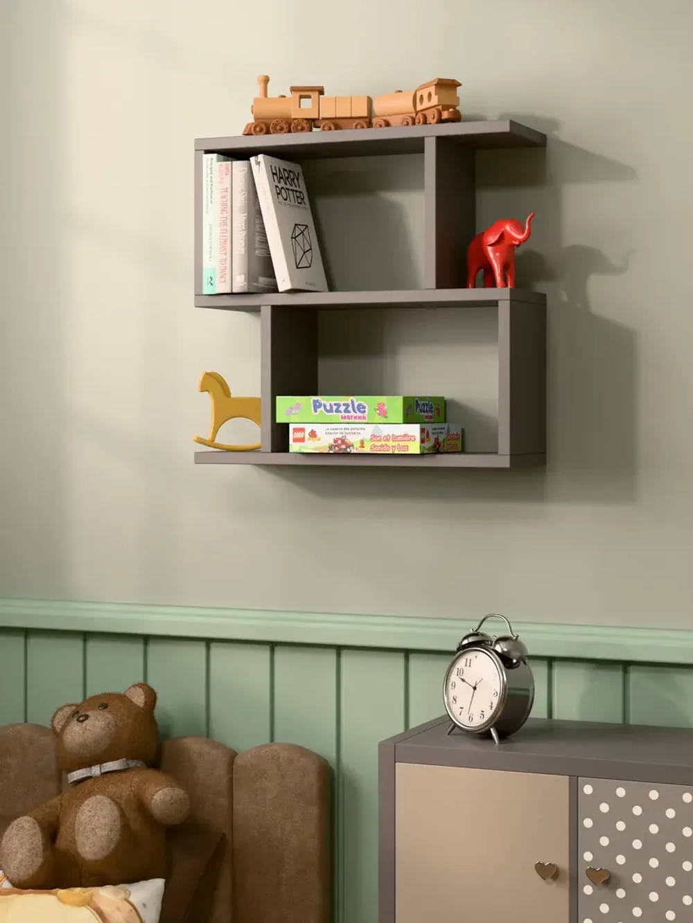 Полка настенная "Софи" для книг, игрушек и цветов