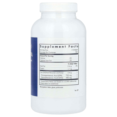 Allergy Research Group, Супер ЭПК Концентрированный рыбий жир, 200 мягких таблеток