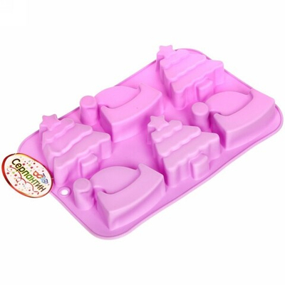 Форма силиконовая «Macarons» Елки- колпаки 25*17*3см