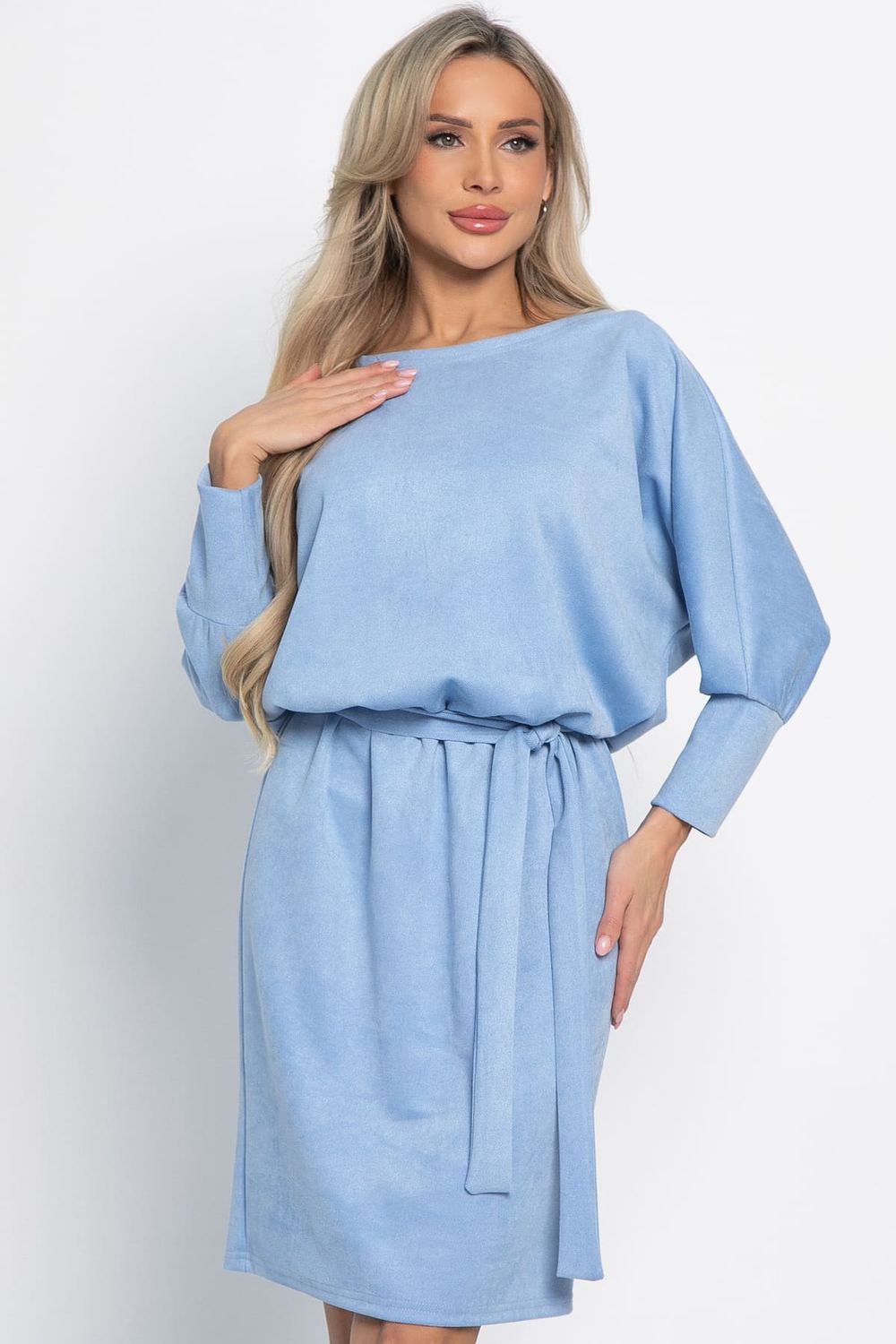 Платье Неслучайная встреча (пыльно-голубое) П15094-19М LT Collection