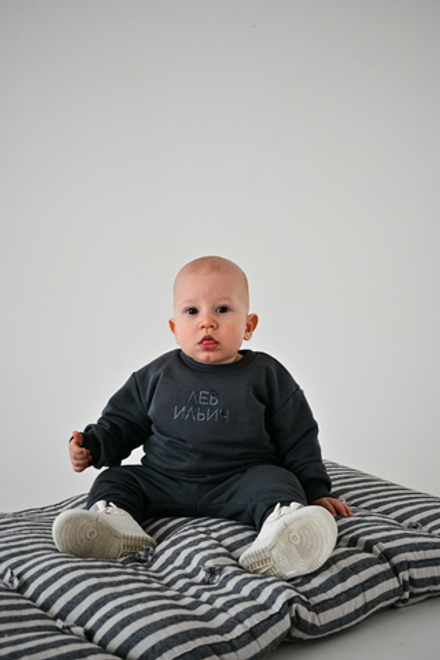 Свитшот + штанишки oversized графит