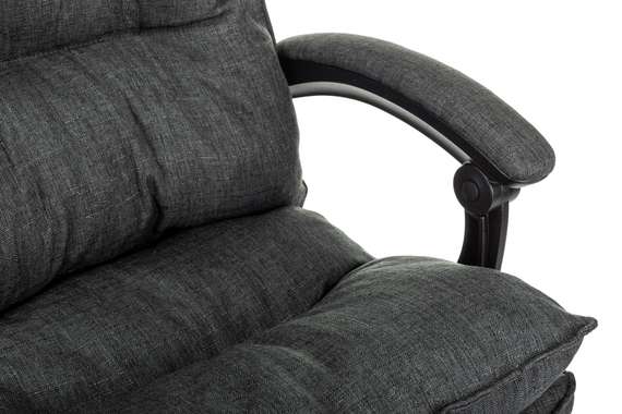 Кресло руководителя Бюрократ CH-820MSG-F темно-серый 38-417 крестов. пластик подст.для ног