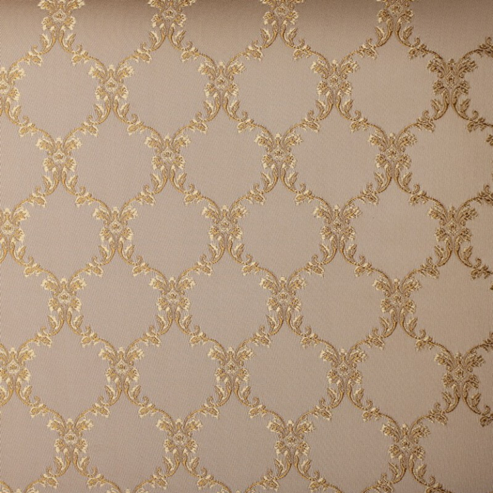 Банкетка "Римская" 350х490 выбеленный дуб/золотая патина/вензель бежевый РБЗ49ЛБ