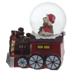 GAEM Фигурка декор в стекл шаре"Дед Мороз/Снеговик" (подсвет, LR44x2), D 5 см, L7,5 W5 H8 см, 3в.