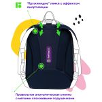 Ранец Berlingo Expert Mini Dragonfly 36х27х14см, 2 отд., анатомическая спинка, с мешком д/обуви